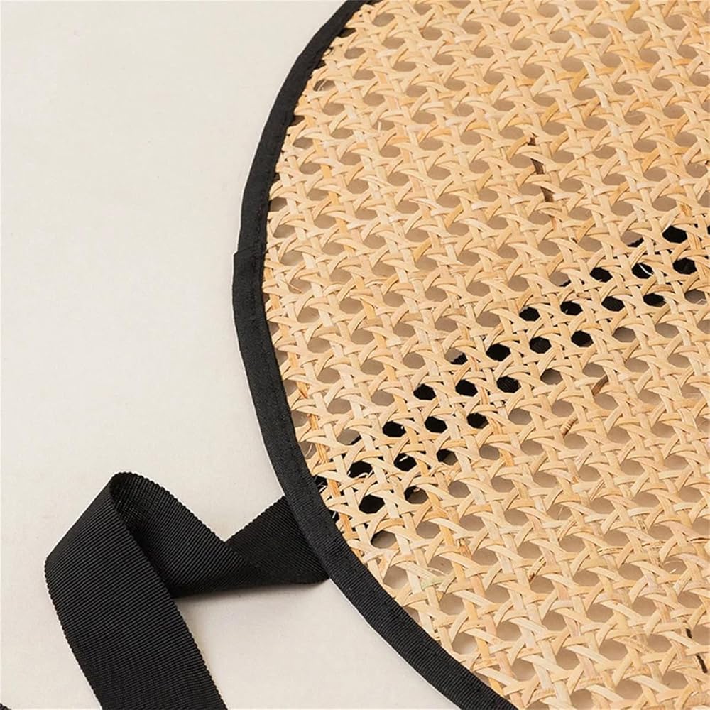Women's Retro Handmade Hollow Wide Brim Straw Hat Summer